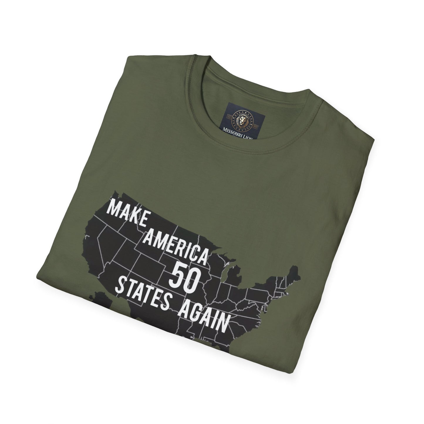 Make America 50 States Again Unisex Softstyle T-Shirt - Casual Political Apparel