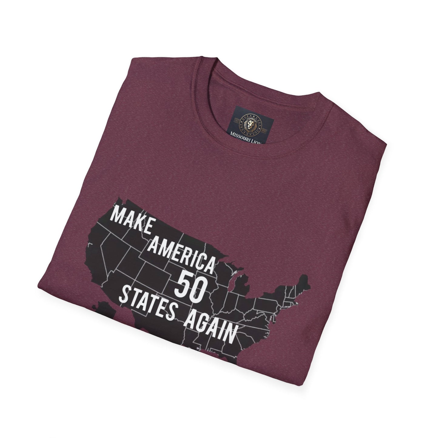 Make America 50 States Again Unisex Softstyle T-Shirt - Casual Political Apparel