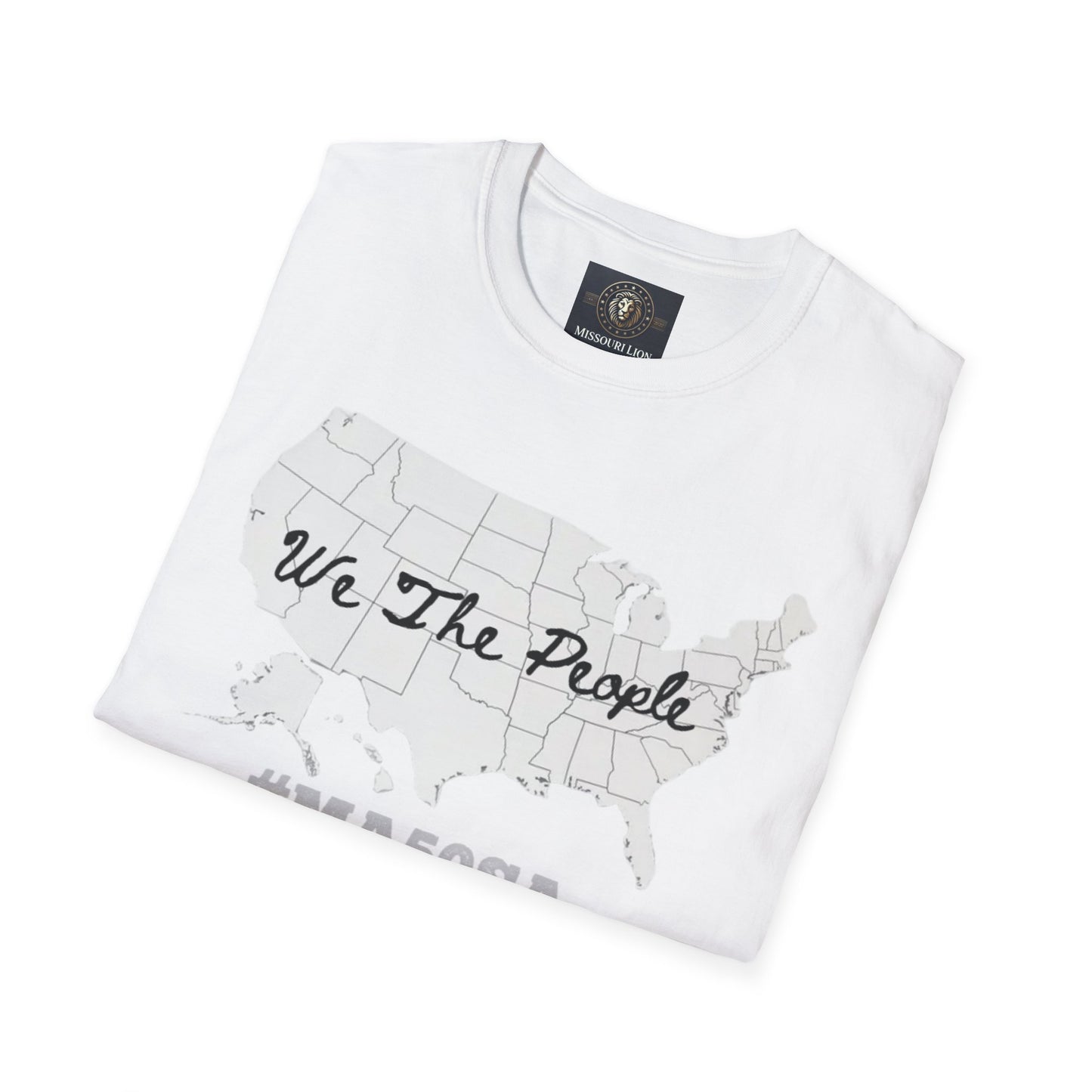 We The People USA Map Unisex Softstyle T-Shirt