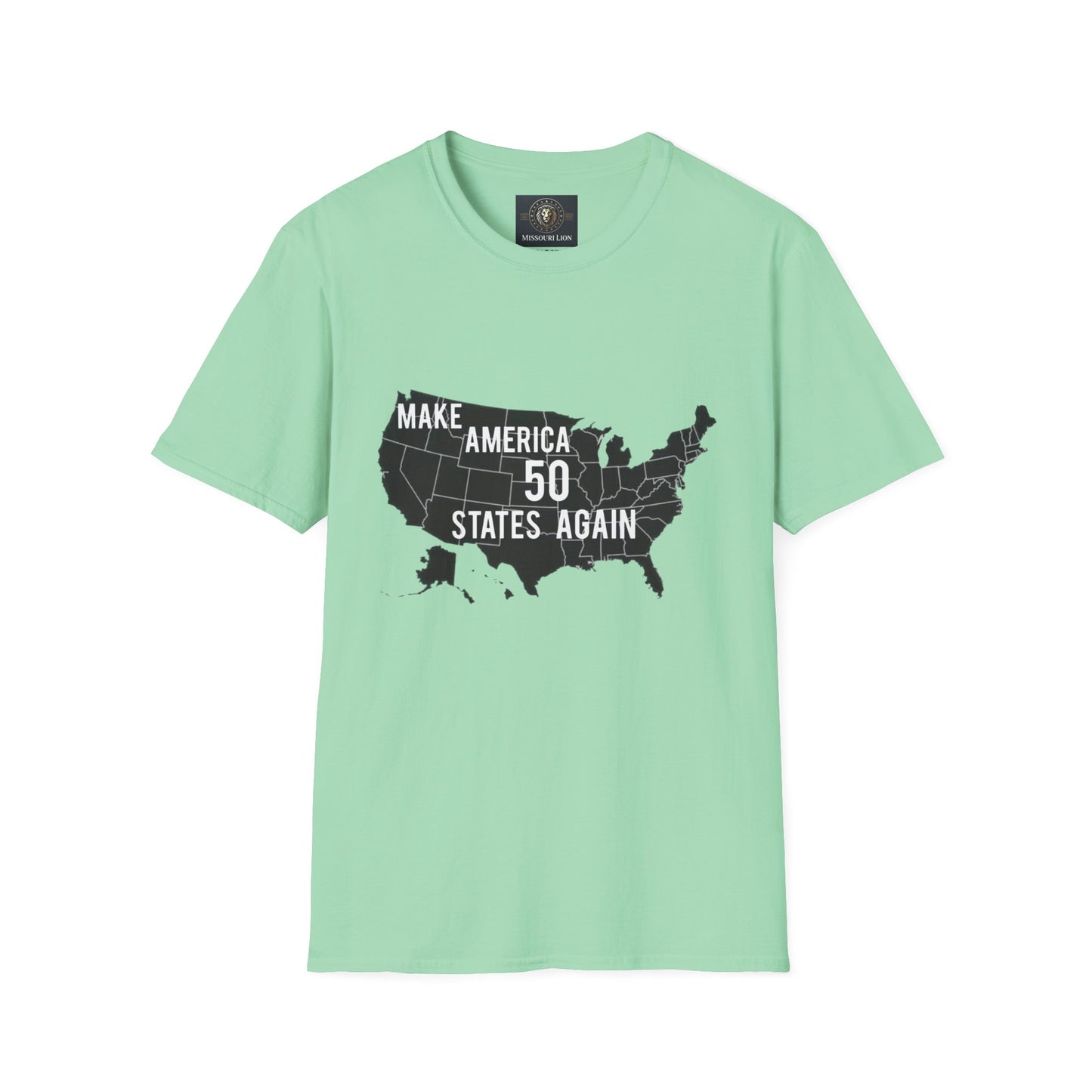 Make America 50 States Again Unisex Softstyle T-Shirt - Casual Political Apparel