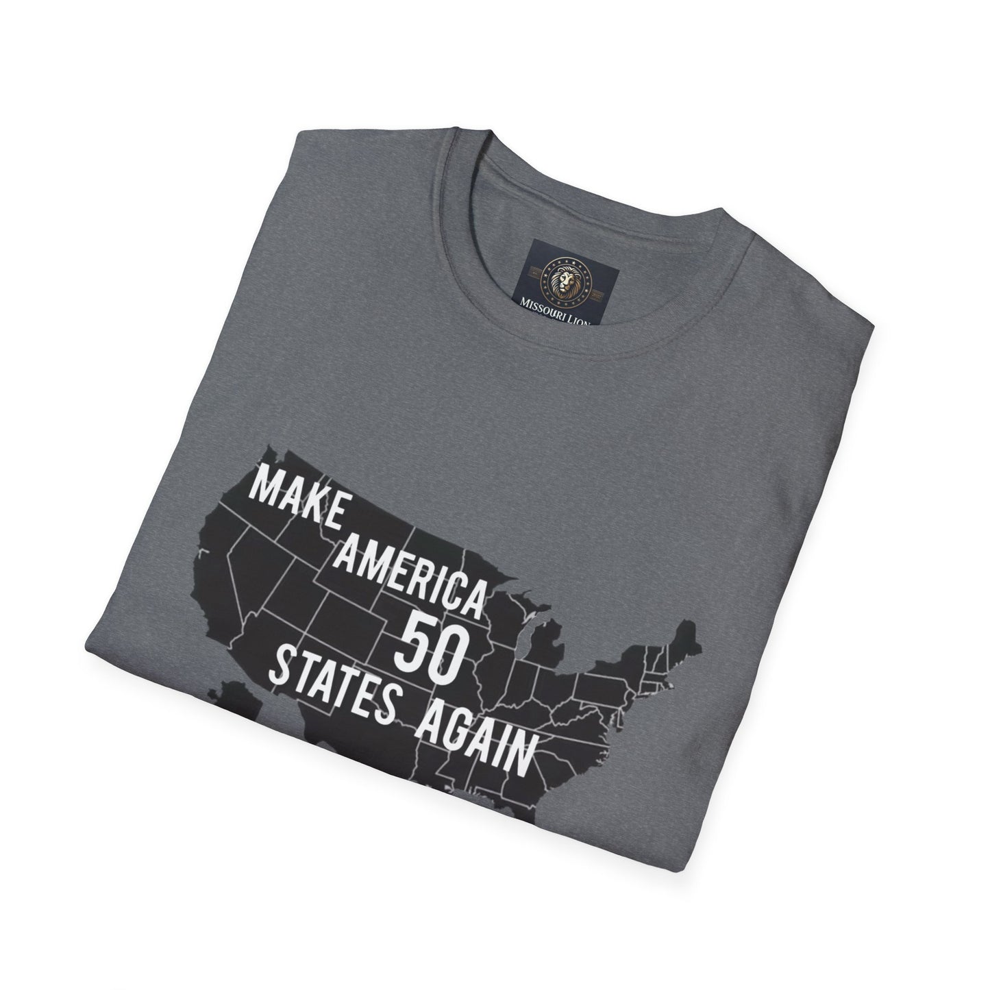 Make America 50 States Again Unisex Softstyle T-Shirt - Casual Political Apparel