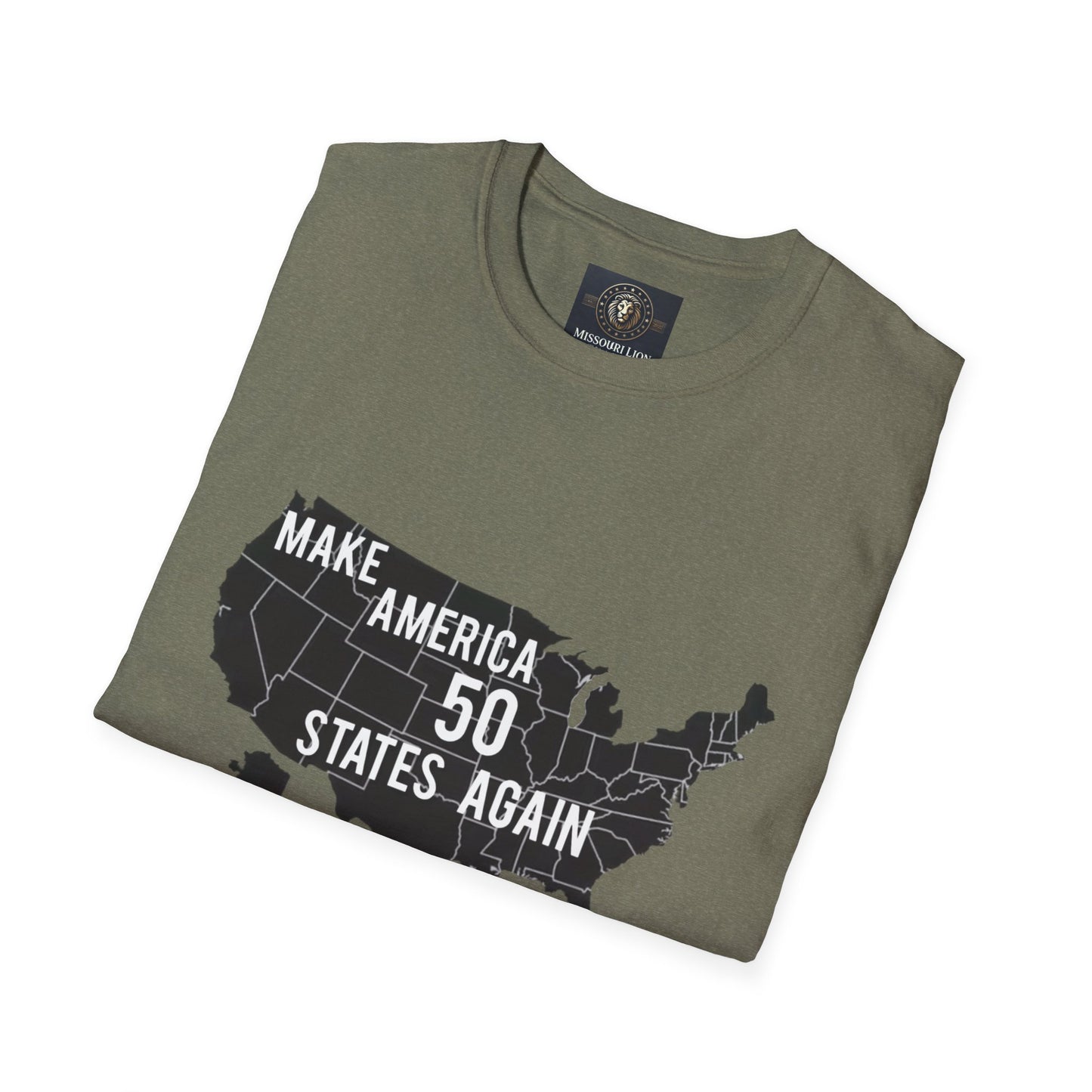 Make America 50 States Again Unisex Softstyle T-Shirt - Casual Political Apparel