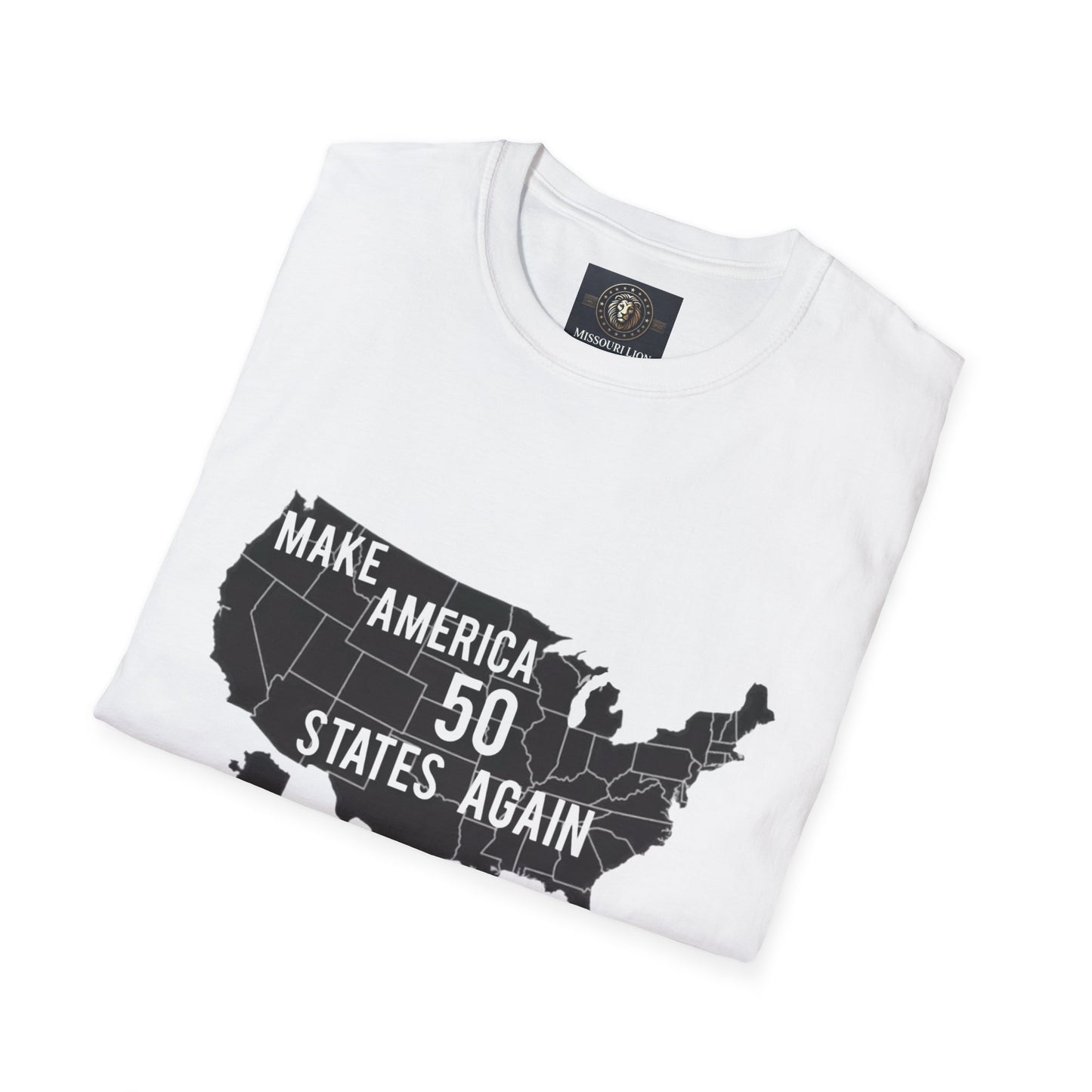 Make America 50 States Again Unisex Softstyle T-Shirt - Casual Political Apparel