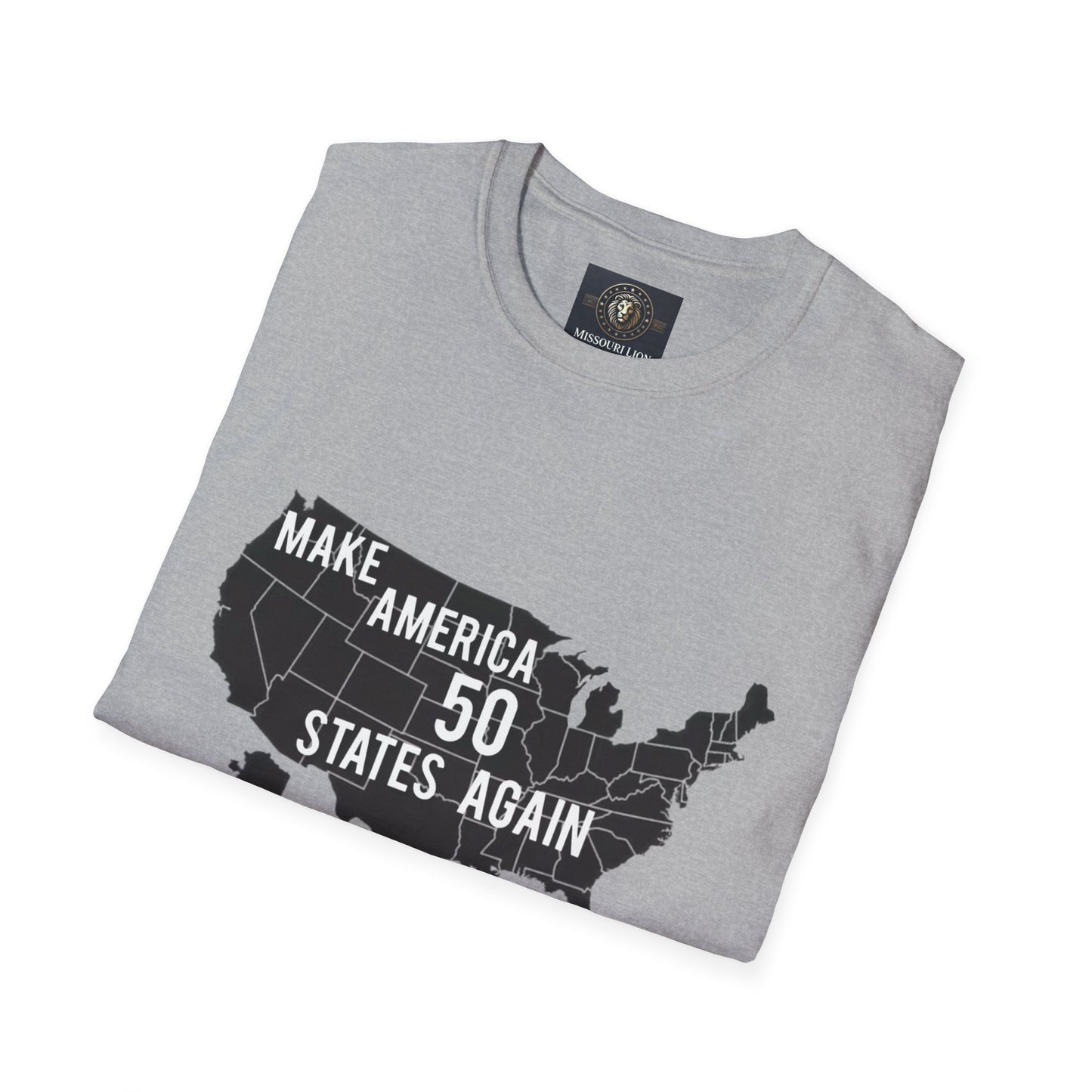 Make America 50 States Again Unisex Softstyle T-Shirt - Casual Political Apparel