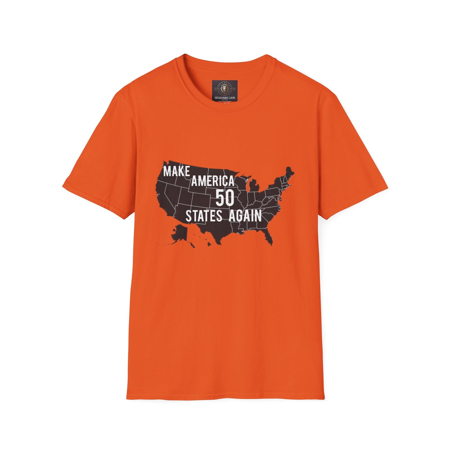 Make America 50 States Again Unisex Softstyle T-Shirt - Casual Political Apparel