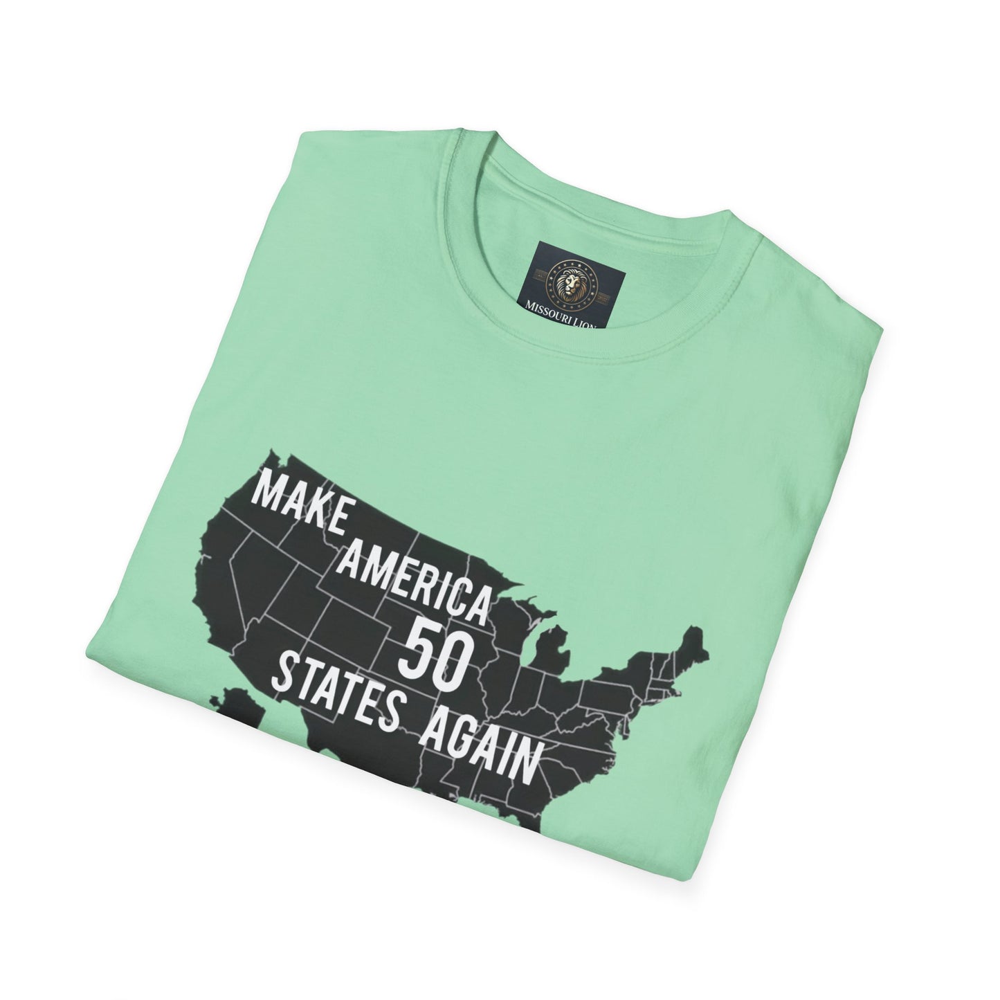 Make America 50 States Again Unisex Softstyle T-Shirt - Casual Political Apparel