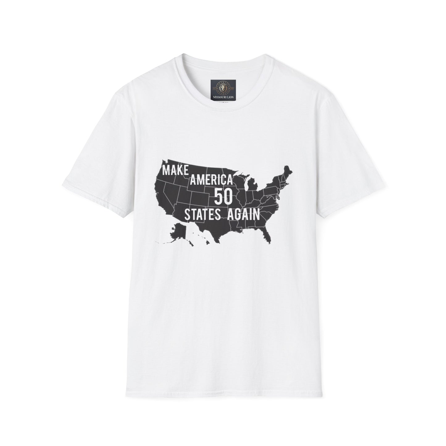 Make America 50 States Again Unisex Softstyle T-Shirt - Casual Political Apparel