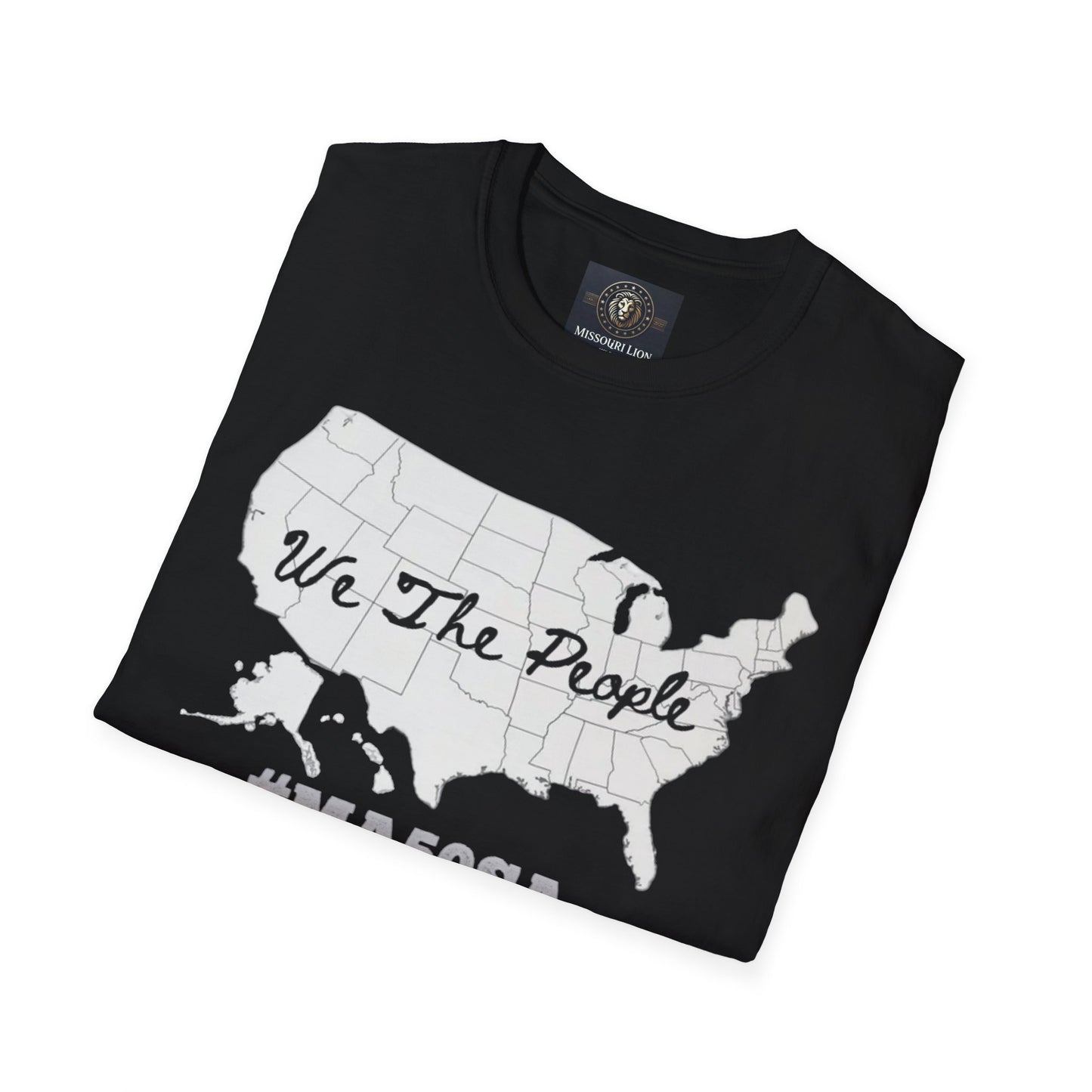 We The People USA Map Unisex Softstyle T-Shirt